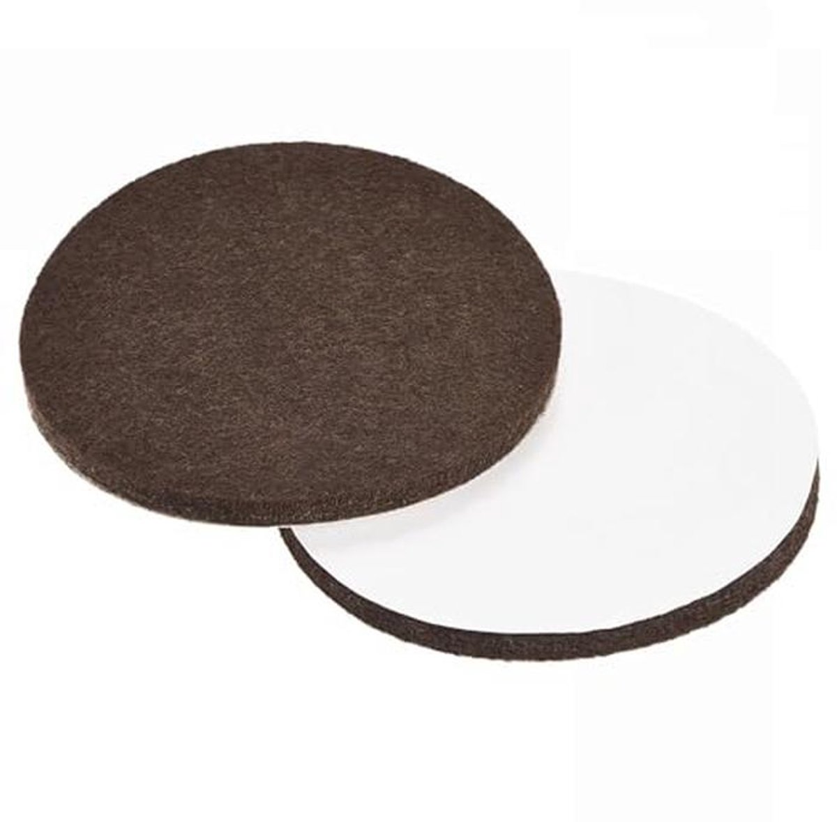 Ronde Vilten Pads voor Meubelpoten - 75 mm Zelfklevende Anti-Kras Vloerbeschermers