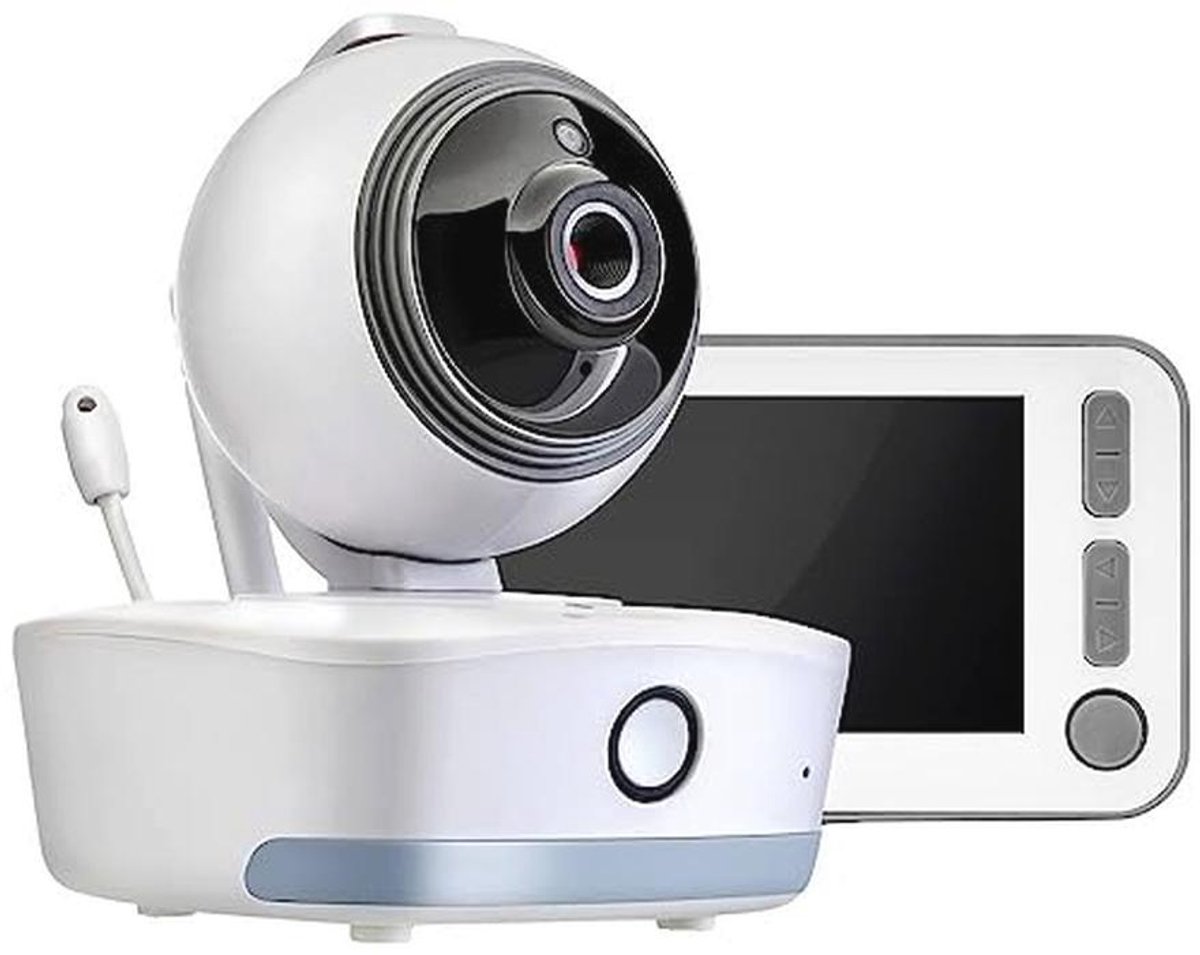 Babyfoon Video met Nachtzicht en Intercomfunctie - Bewegingsbewaking, Thermometer en Slaapliedjes