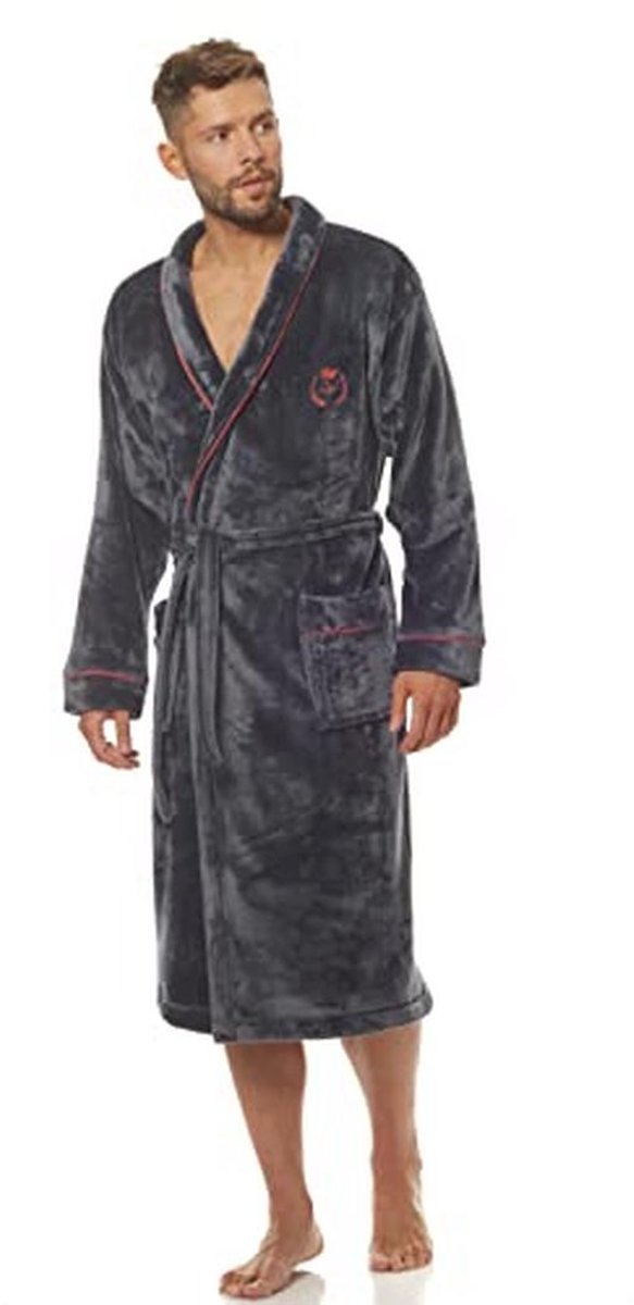 Luxe fleece badjas voor heren - comfortabele ochtendjas van hoge kwaliteit