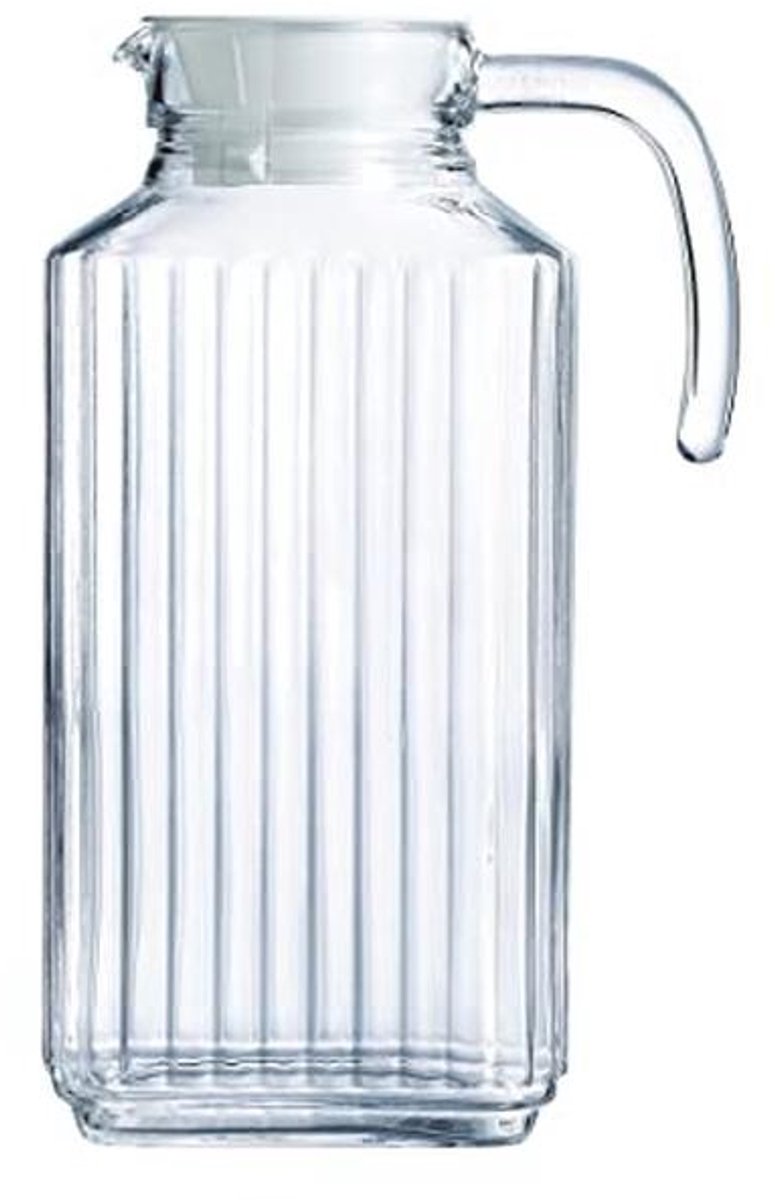 Transparante glazen kruik met deksel - 1,7 liter