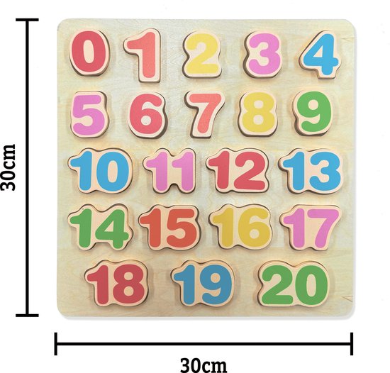 Ensemble de puzzles en bois – Lettres et chiffres – Puzzles éducatifs pour Enfants – Puzzle Montessori alphabet et chiffres – Jouets pour tout-petits