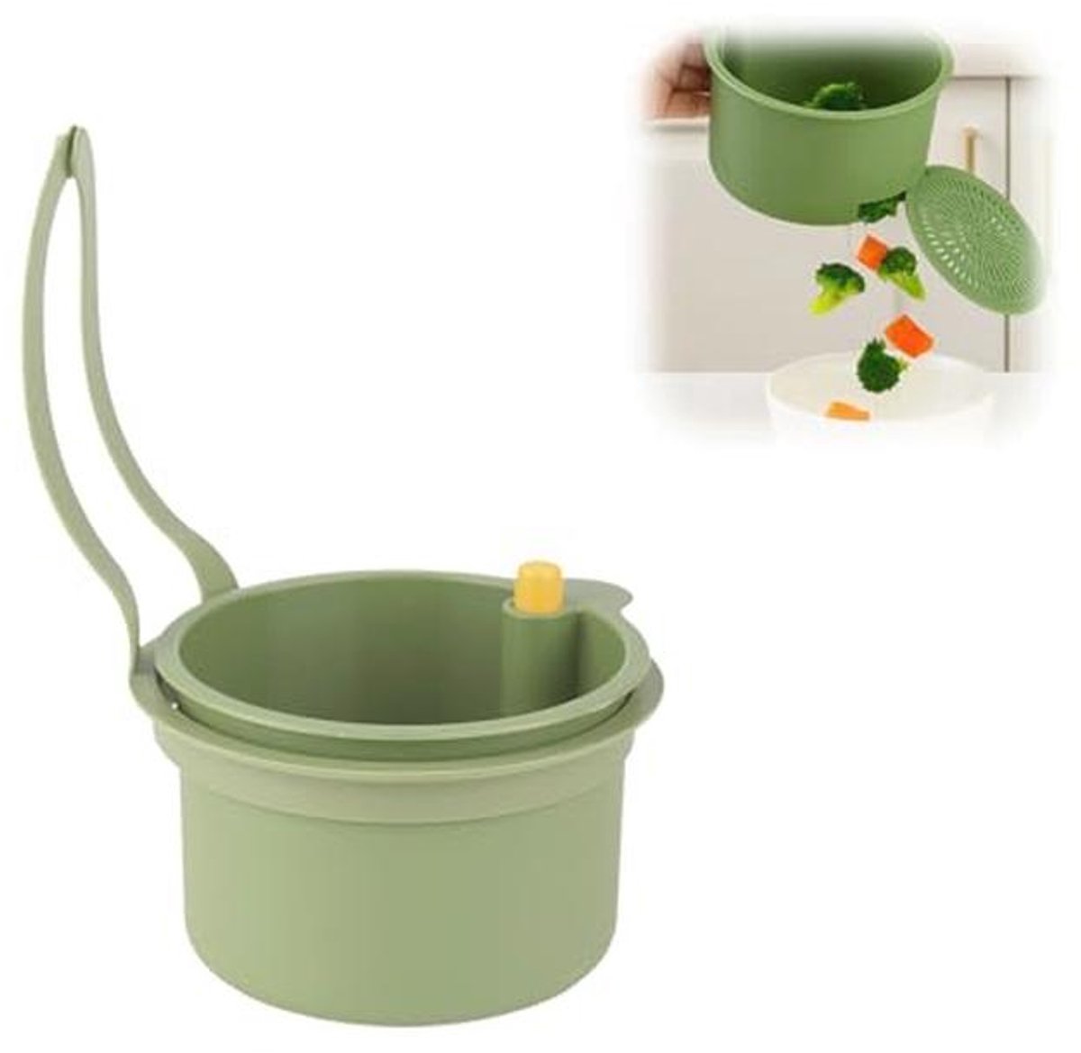 Gootsteen Zeef - 11 Liter Keukenaccessoire voor Eenvoudige Afvoerfilter