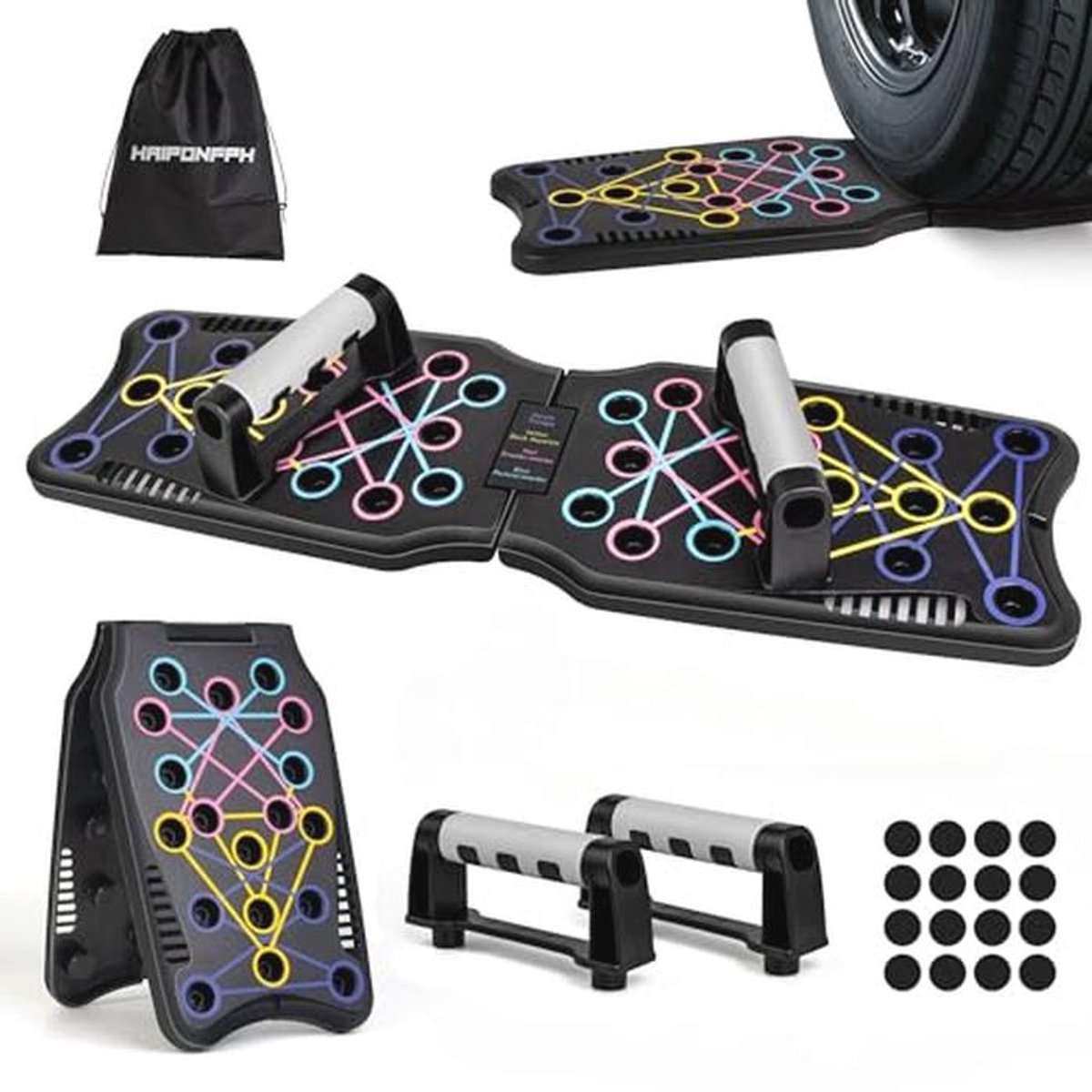 9 in 1 Push Up Board - Multifunctionele Fitness Apparatuur voor Thuis Gym