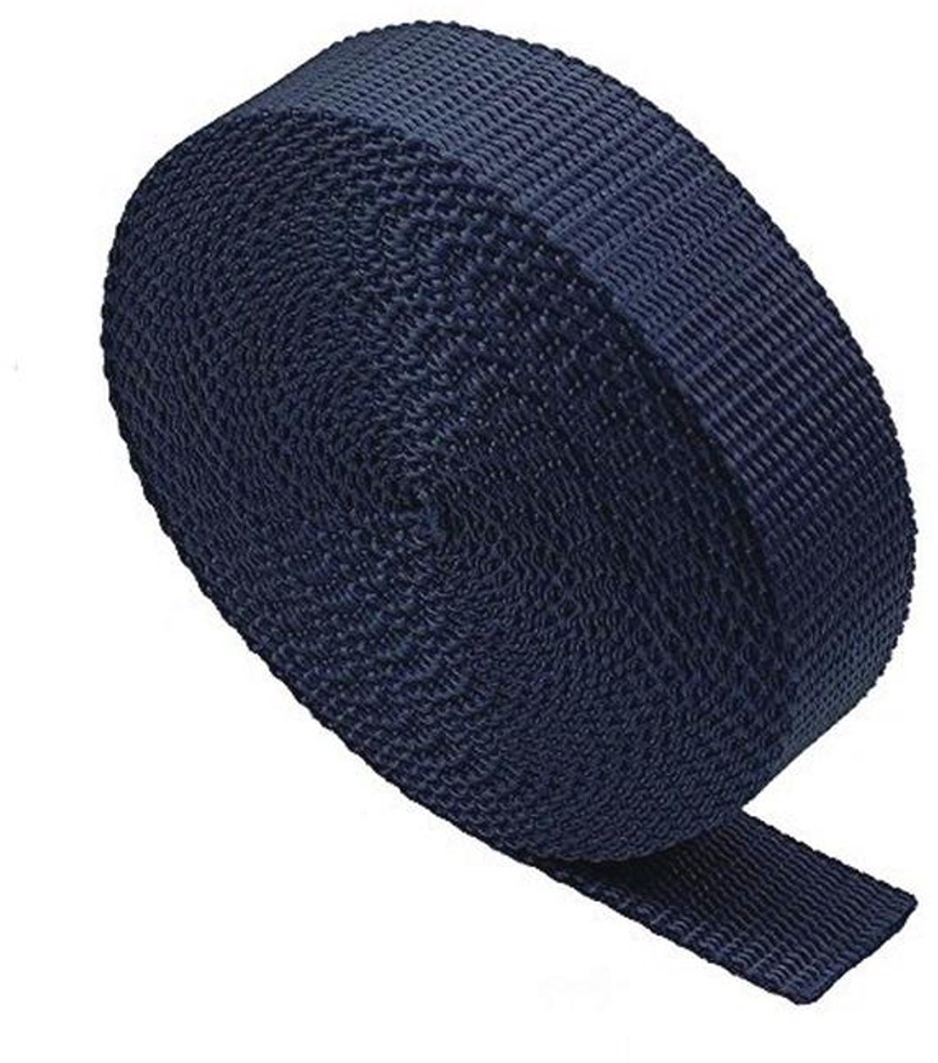 Polypropyleen Webbing Strap 20mm - Navy - 5 Meter
