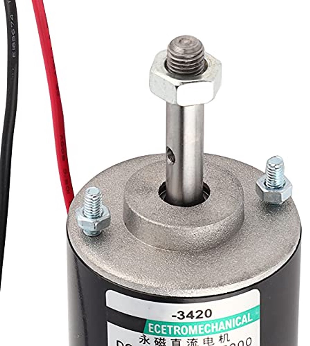 XD3420 Elektrisch Toestel, Hoge Snelheid 12 - 24V 30W Permanente Magneet DC-motor, CW CCW, Ideaal voor Doe-het-zelfgenerator, Suikerspinmachine, Snijbank (24V6000 tpm)