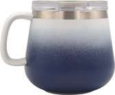 Thermische mok 473ml (16oz)-95% gerecycled roestvrij staal - Midnight Blue 'Chubby Mug 16'
