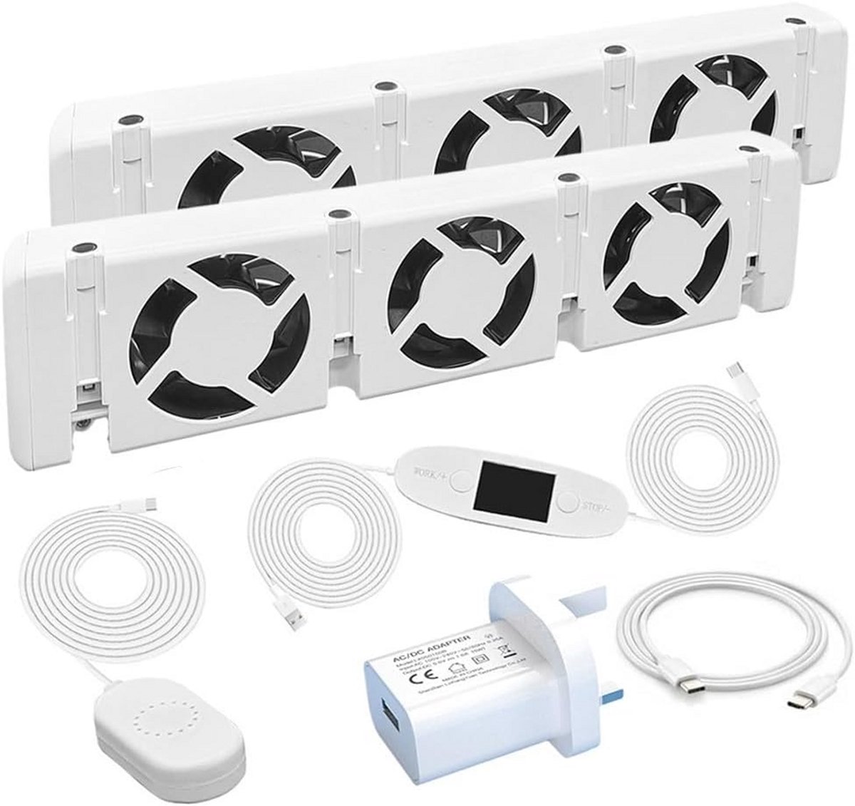 Slimme Radiatorventilator Versterker voor Betere Warmteverdeling en Energiebesparing (Duo Set)