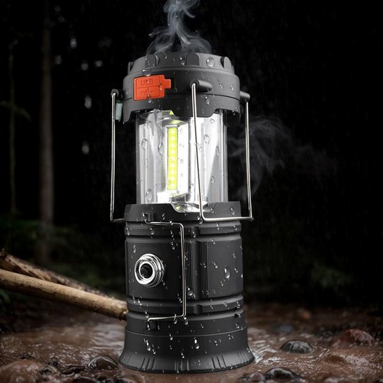 1200mAh handmatige kampeerlamp, hoge helderheid, duurzaam, draagbare kampeeruitrusting, geschikt voor noodgevallen zoals stroomuitval in tenten, Noodzaklamp (oplaadbaar) Geschikt voor noodpakketten. van Merkloos — afbeelding 3