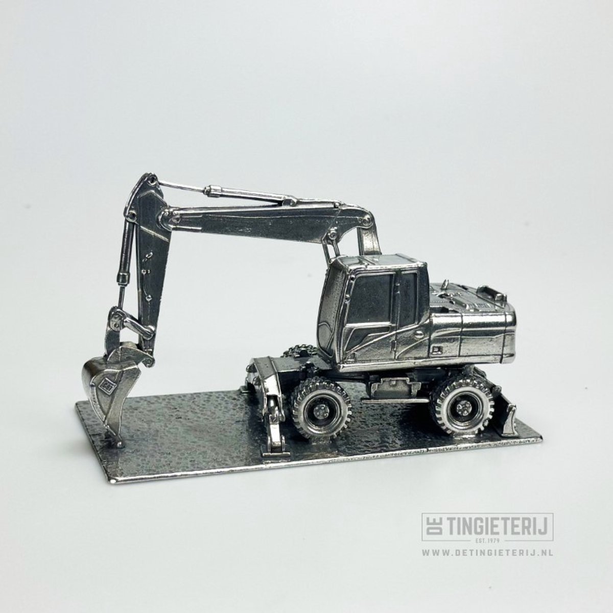 Mobiele kraan miniatuur - Jubileum - Geschenk Machinist - Loonwerker - Pensioen machinist