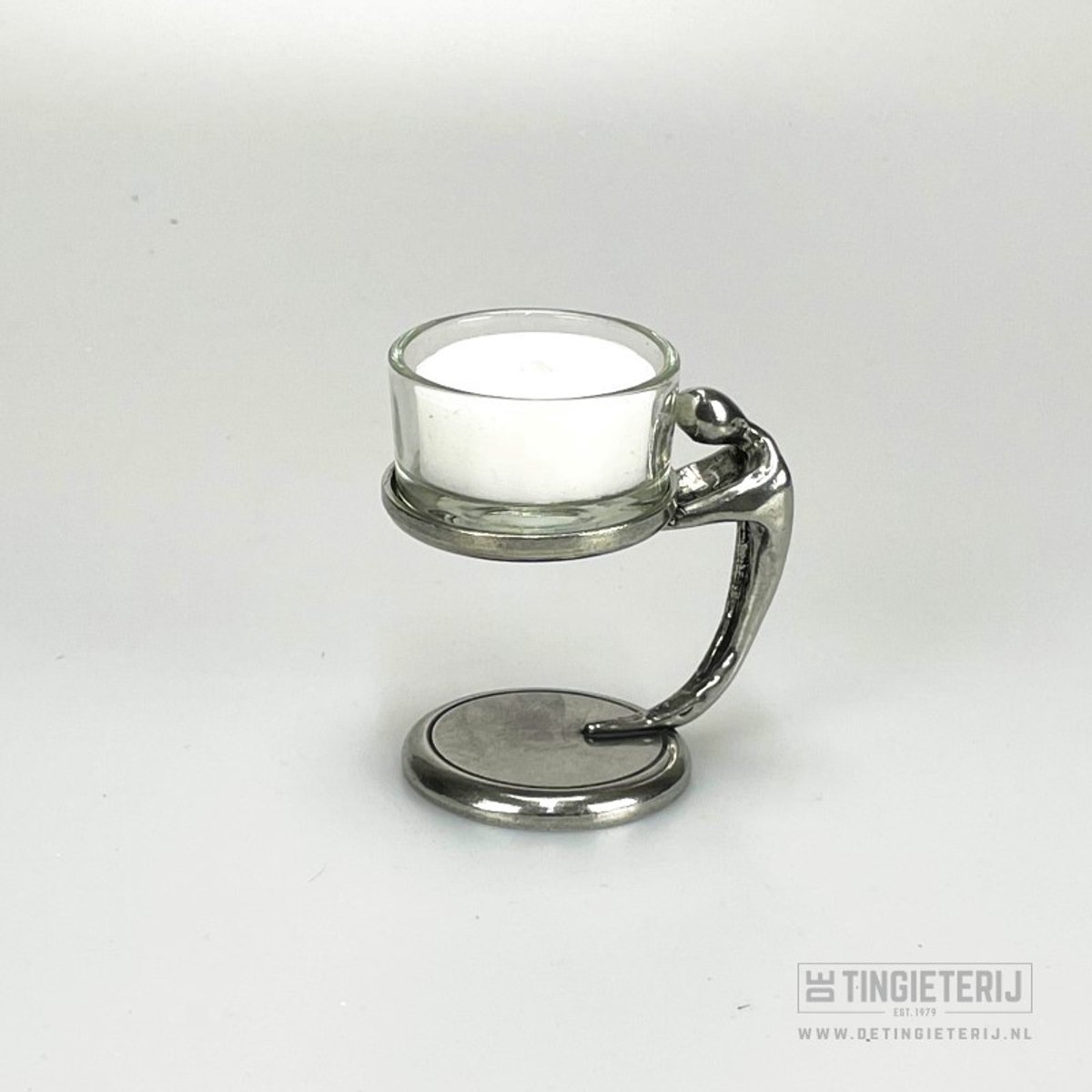 Waxinelicht ''Lichtdrager 1-pop'' - Sfeerverlichting - Symbolisch cadeau - Waxinelichthouder - Uniek en handgemaakt