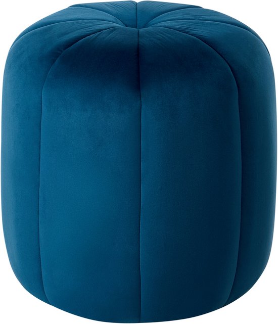 BELIANI SELBY - Poef - Blauw - Fluweel