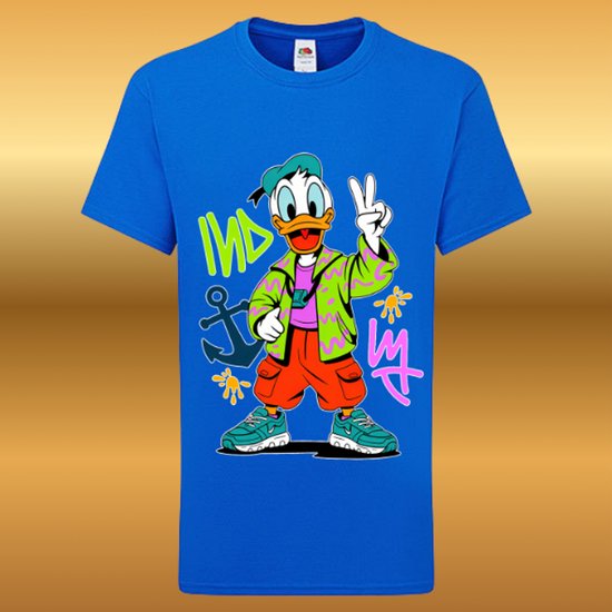 T-Shirt Donald Graffiti Duck Kinderen fullcolour print