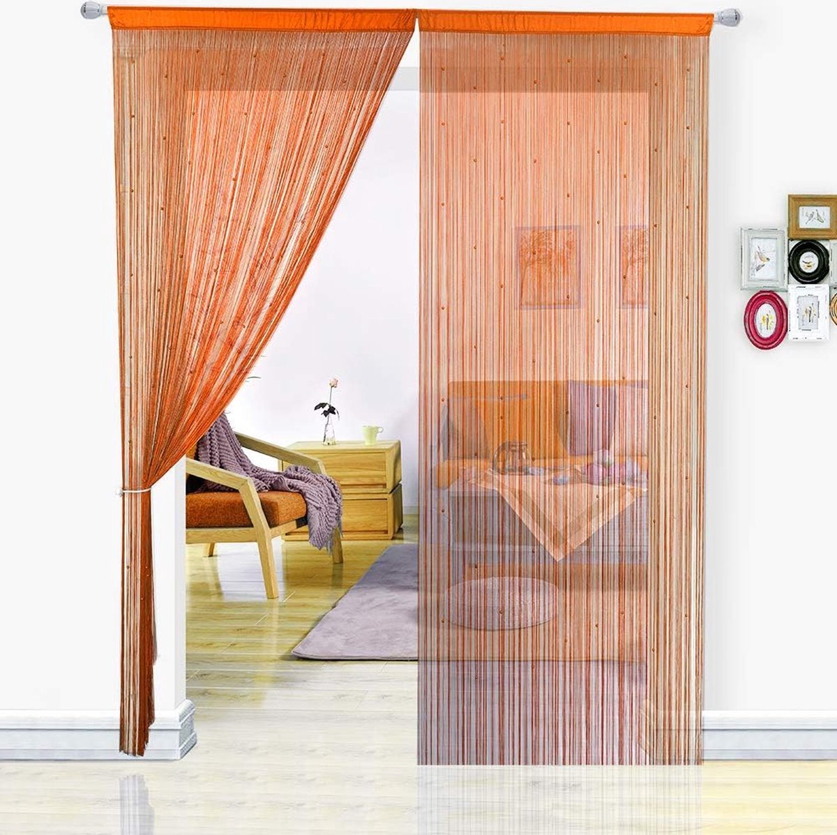 Stunq® Decoratieve Siergordijnen met Kralen voor Sfeer en Privacy in Huis
