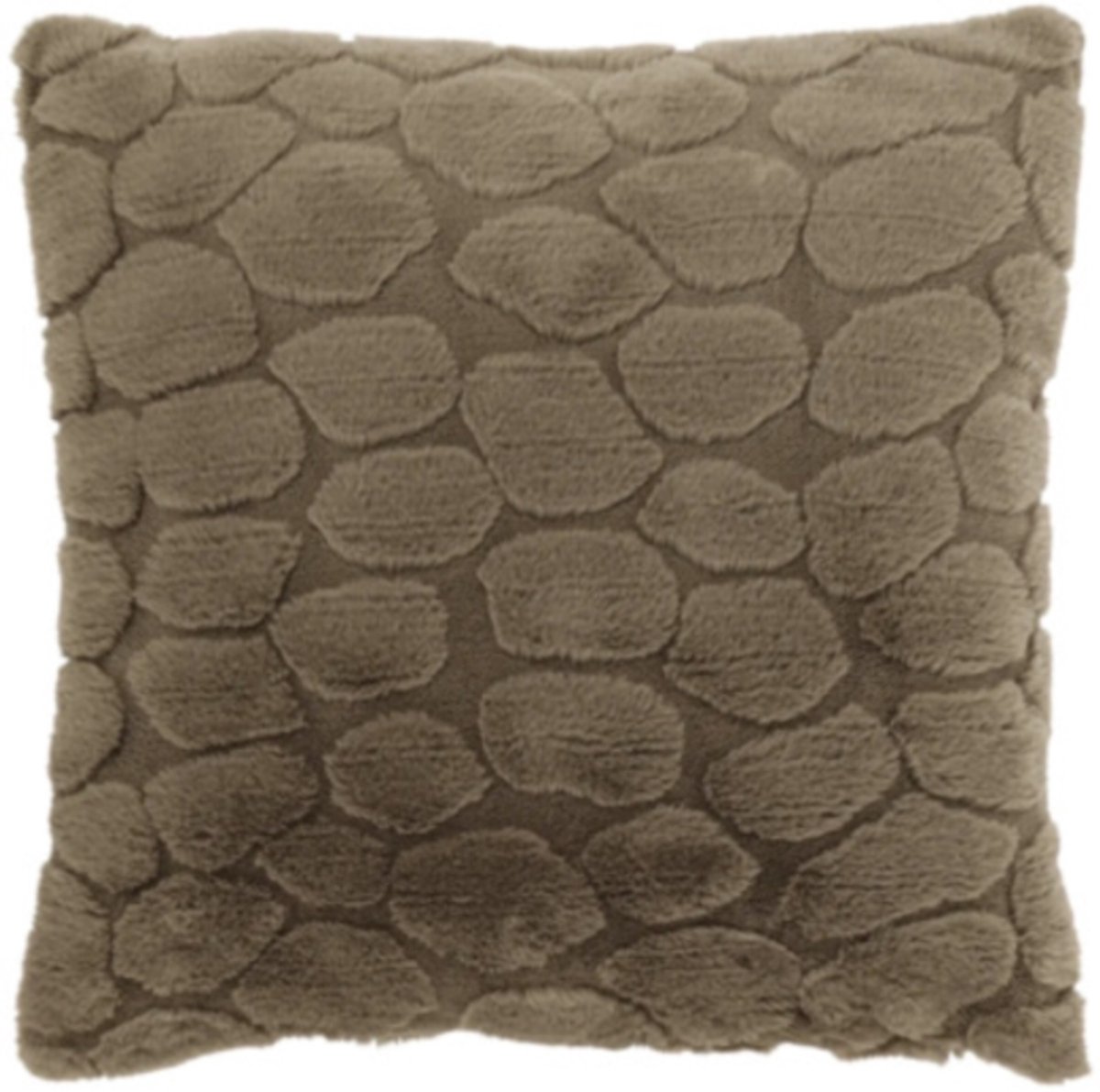 Unique Living kussen Daaf taupe 45 x 45 cm