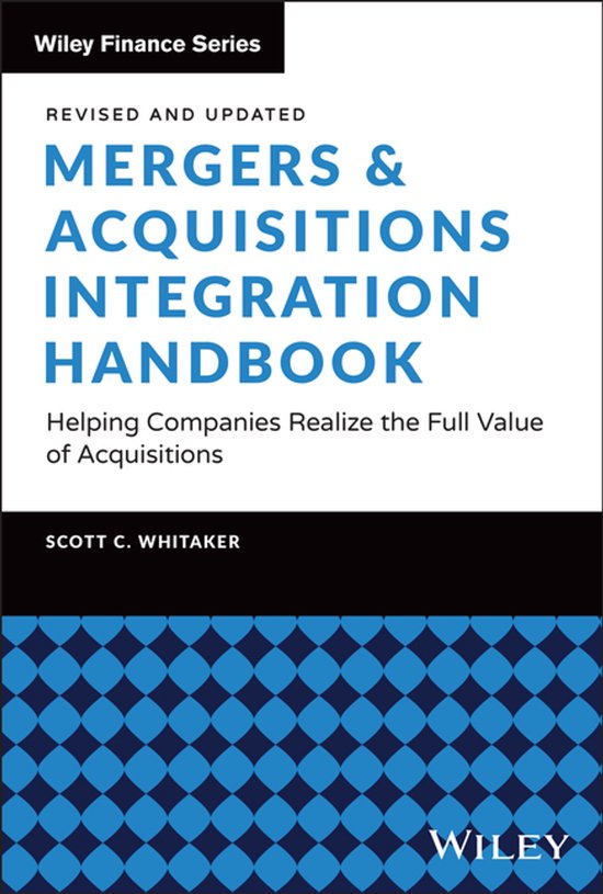 Wiley Finance- Mergers & Acquisitions Integration Handbook - cover