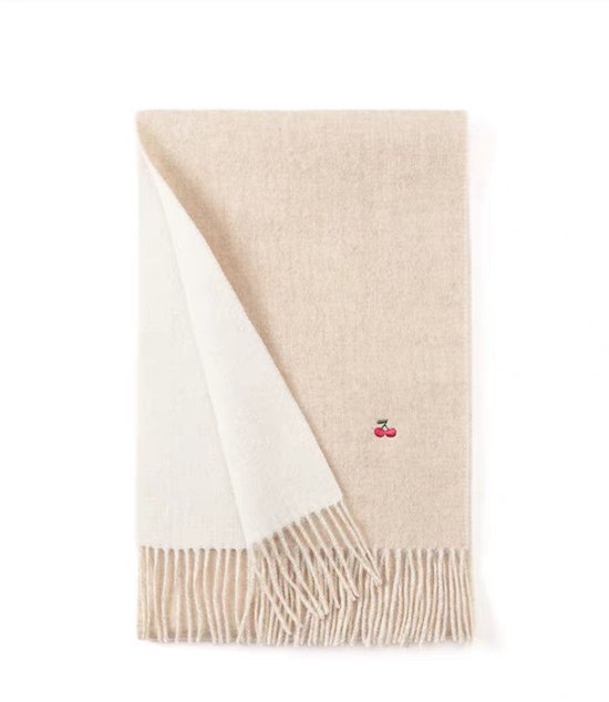 Écharpe tricotée en pure laine colorée XL-200*90CM avec fil d'argent