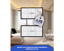 G20s Ultra Vervangingsonderdeel Accessoires voor Roborock G20s Ultra/Saros 10R/Qrevo CurvX met 2 HEPA-filters, Onderhoudskit, Stofzuige
