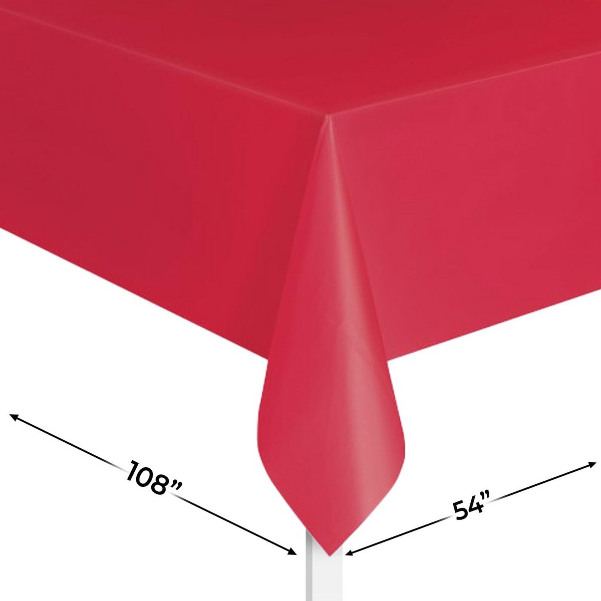 Rood Rechthoekig Tafelkleed - Compact en Duurzaam voor Feestjes en Gelegenheden