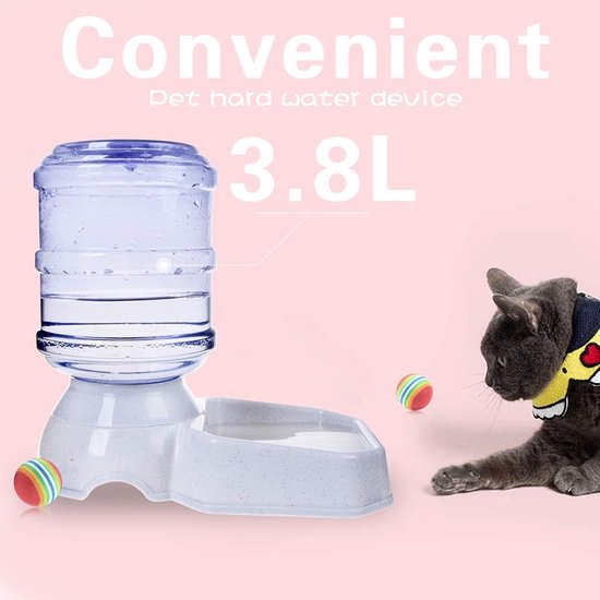 Automatische drinkkom van roestvrij staal met vlotterventiel en gevlochten slang, watertrog voor vee, hond, geiten, varken