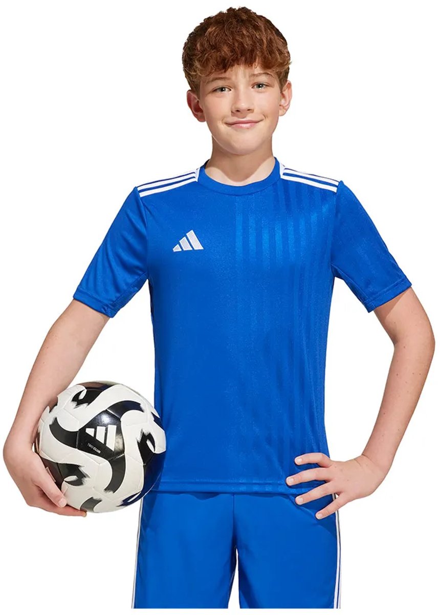 Adidas Campeon 25 T-shirt Met Korte Mouwen Blauw 7-8 Years Jongens,Meisjes