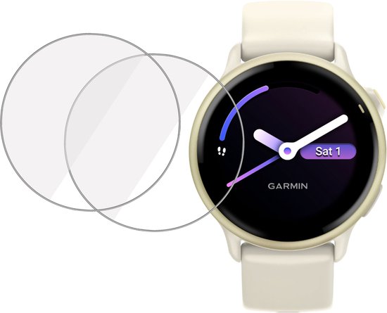 2x Screenprotector geschikt voor Garmin Vivoactive 6 - Folie Screen Protector