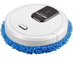 Novendo Goods – Intelligente stille veegrobot met nat- en droogfunctie - Krachtige 10.000 tpm motor - 60 Min werktijd en USB-oplaadtechnologie voor moeiteloos vloeronderhoud