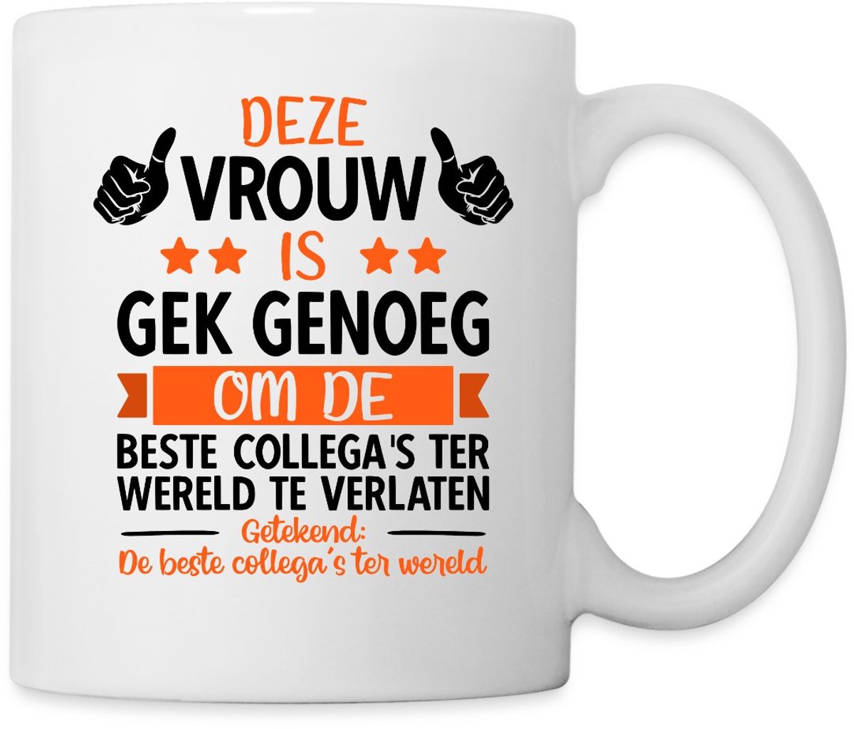 Afscheid Cadeau Voor Nieuwe Baan Collega Mok