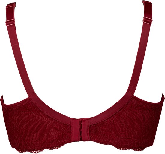 After Eden Bizou - Soutien-gorge à armatures préformées avec dentelle - Femme - Bordeaux - Taille 90F