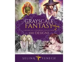 Grayscale Fantasy Coloring Collection Volume 2