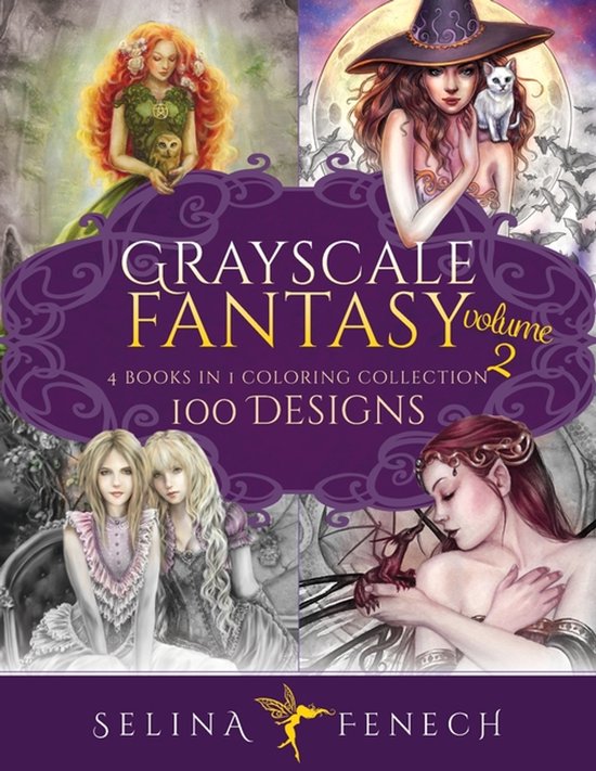 Grayscale Fantasy Coloring Collection Volume 2 - cover