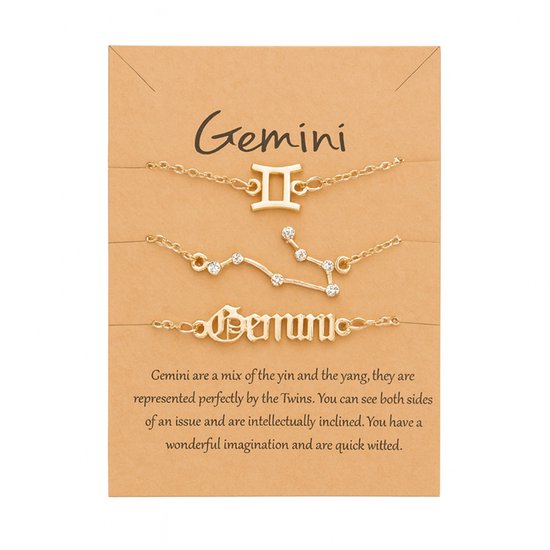 Gemini - Tweeling Armbanden Set - Sterrenbeeld - Sieraden -3- EmmyRovi