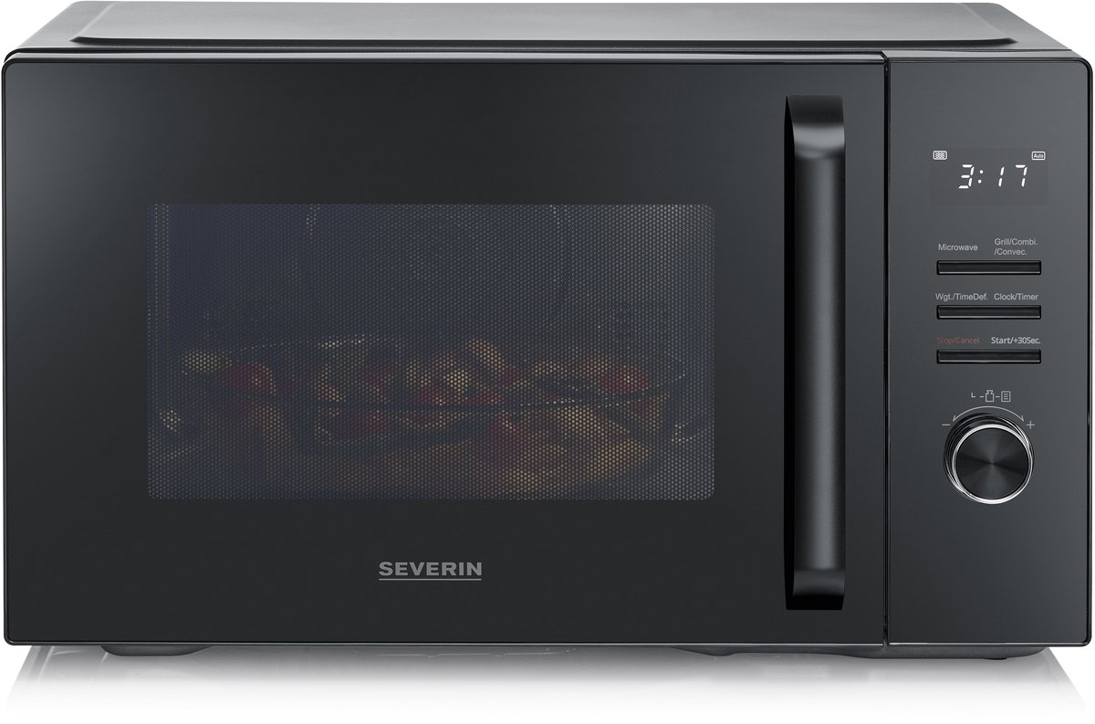 Severin MW 7798 Combimagnetron - Heteluchtoven - Grill - 29 liter - 900 Watt - 11 Kookprogramma's - Zwart