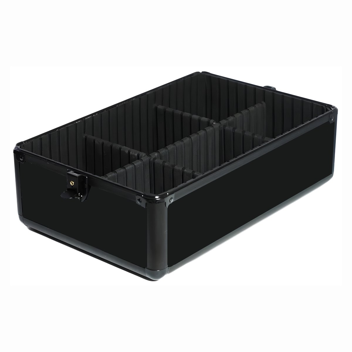 Guardian Beauty Make-up Train Case - 35cm Lengte - Zwart - Met Verstelbare Verdelers - Cosmetica Organizer - Schoonheidsgeval