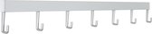 STAS Wandrek / Kapstok – 60cm - Wit - universeel ophangrek en kapstok voor jas, tas en accessoires