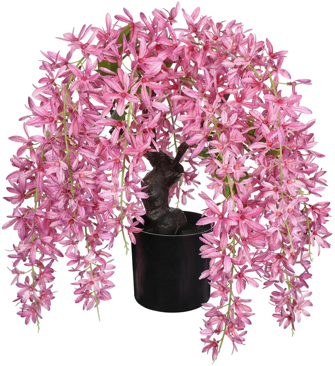 Unyqoos Witte Wisteria Kunstbloemen in Pot voor Stijlvolle Interieurdecoratie Roze