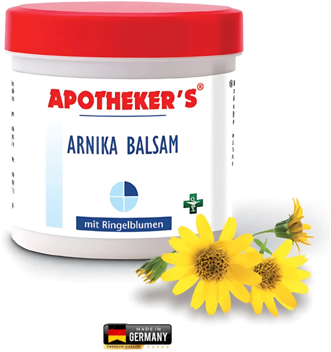 Apotheker’s Arnica Crème – Goudsbloem Verzorging voor Droge & Geïrriteerde Huid – 250 ml
