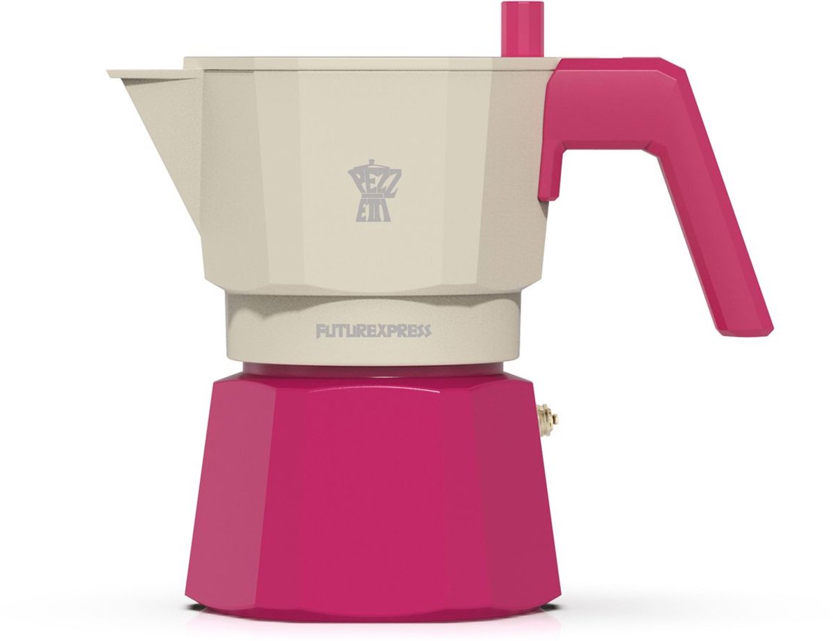 Italiaans koffiezetapparaat - PEZZETTI - FUTUREXPRESS - Aluminium - 6 kopjes - Fuchsia
