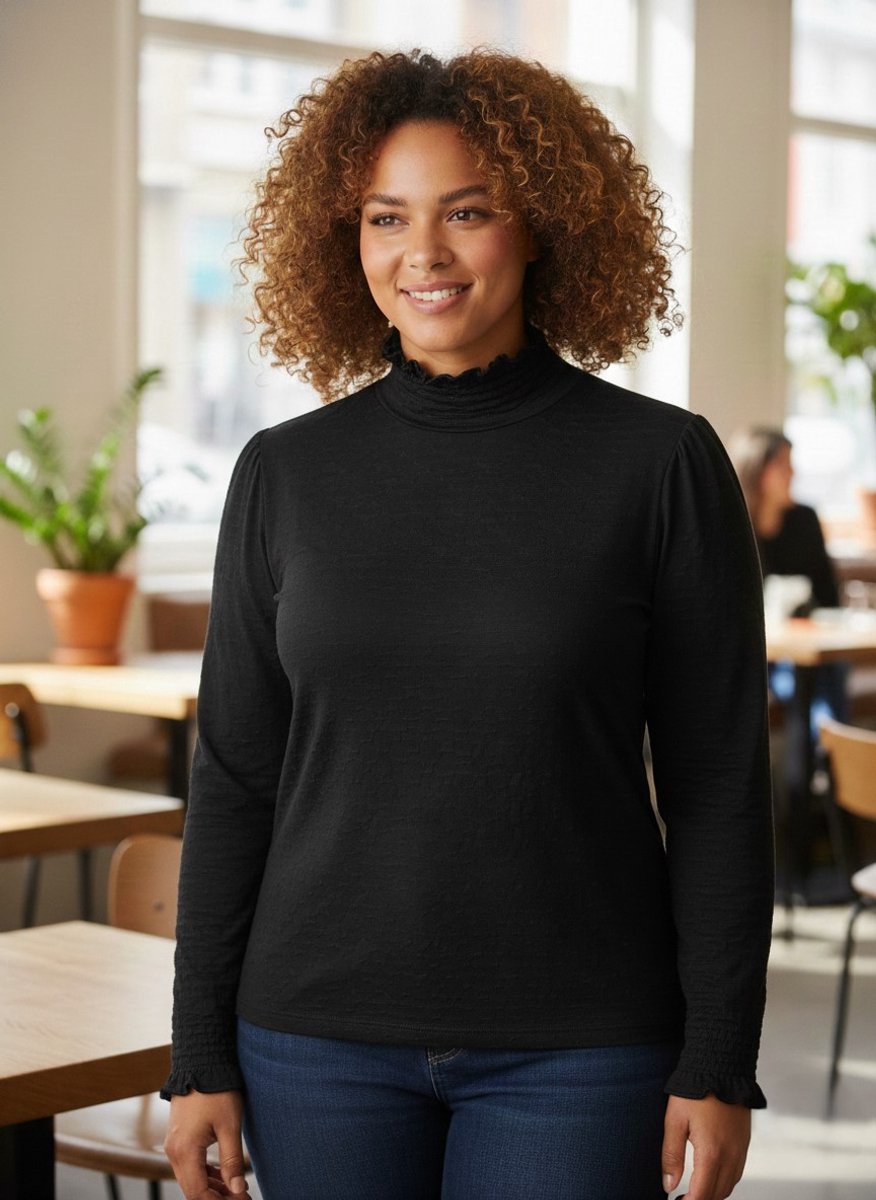 YESTA Veroniek Essential Tops - Black - maat 0(46)