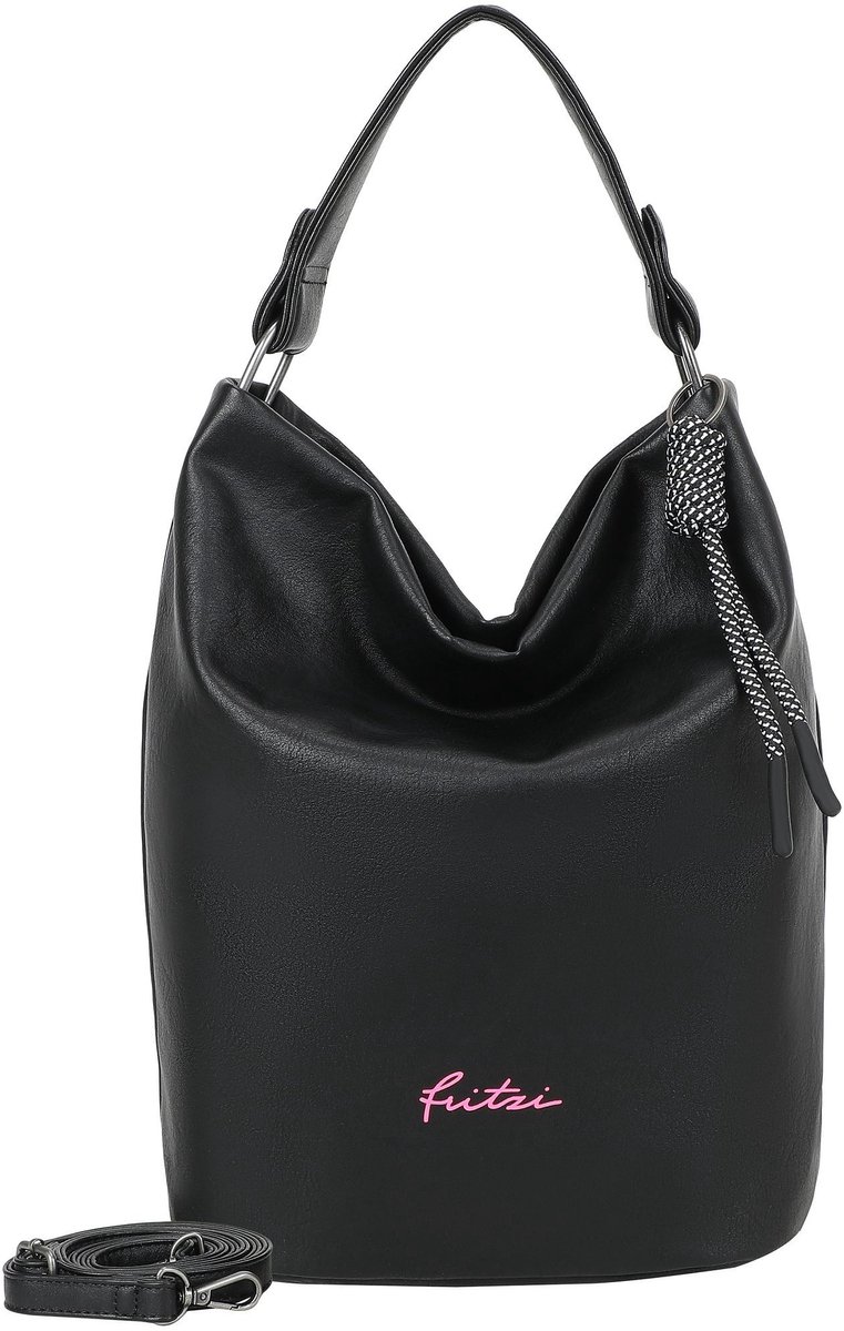 Fritzi aus Preußen schoudertas Lou Hobo Black zwart