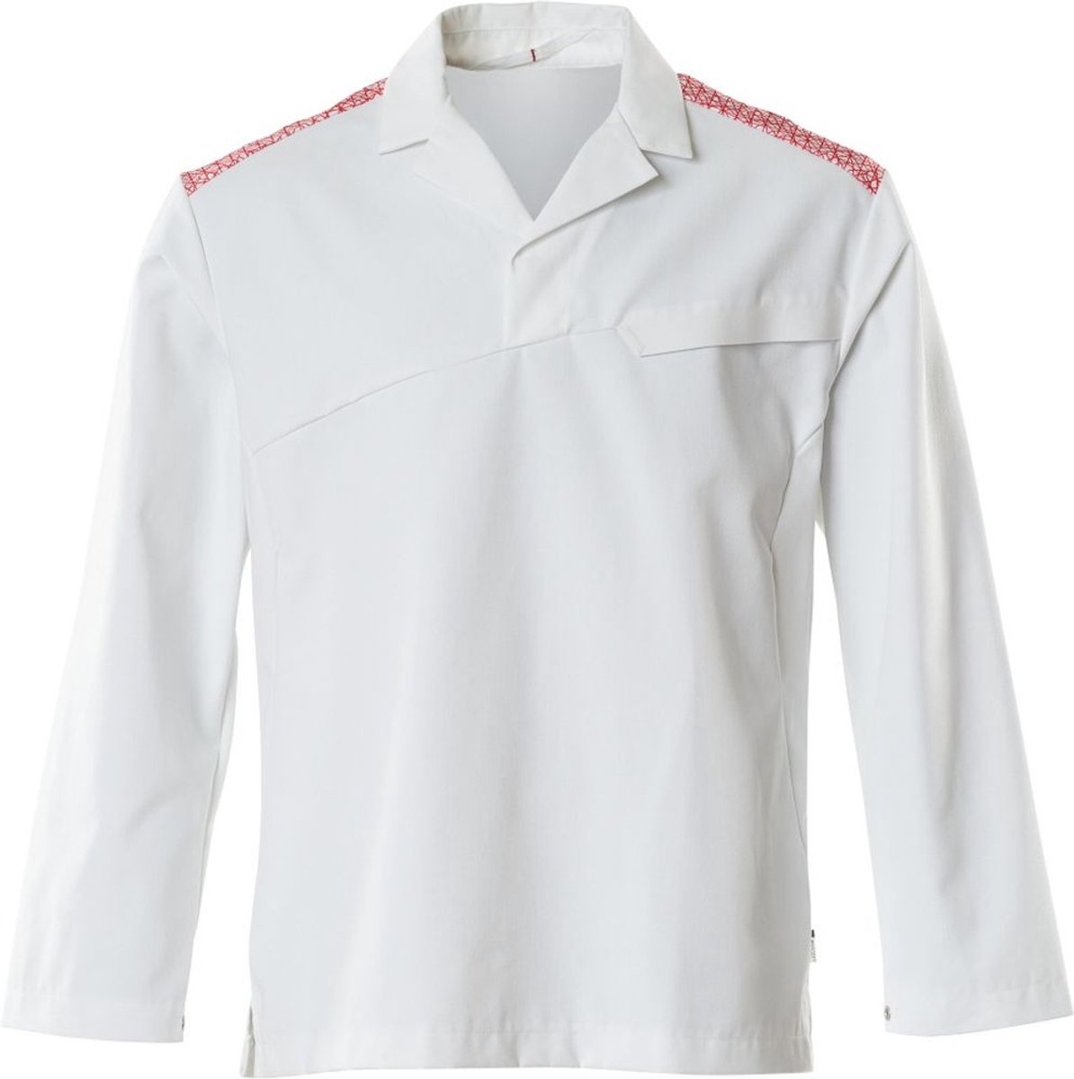 Mascot Schlupfkasack Food & Care 20252-442 Weiß/Verkehrsrot-5XL