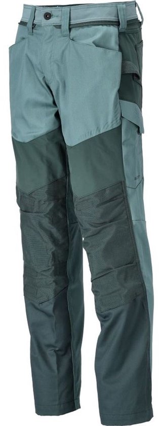 Mascot Customized Broek met kniezakken 22479-230 - lichtbosgroen/bosgroen - C56 - 90