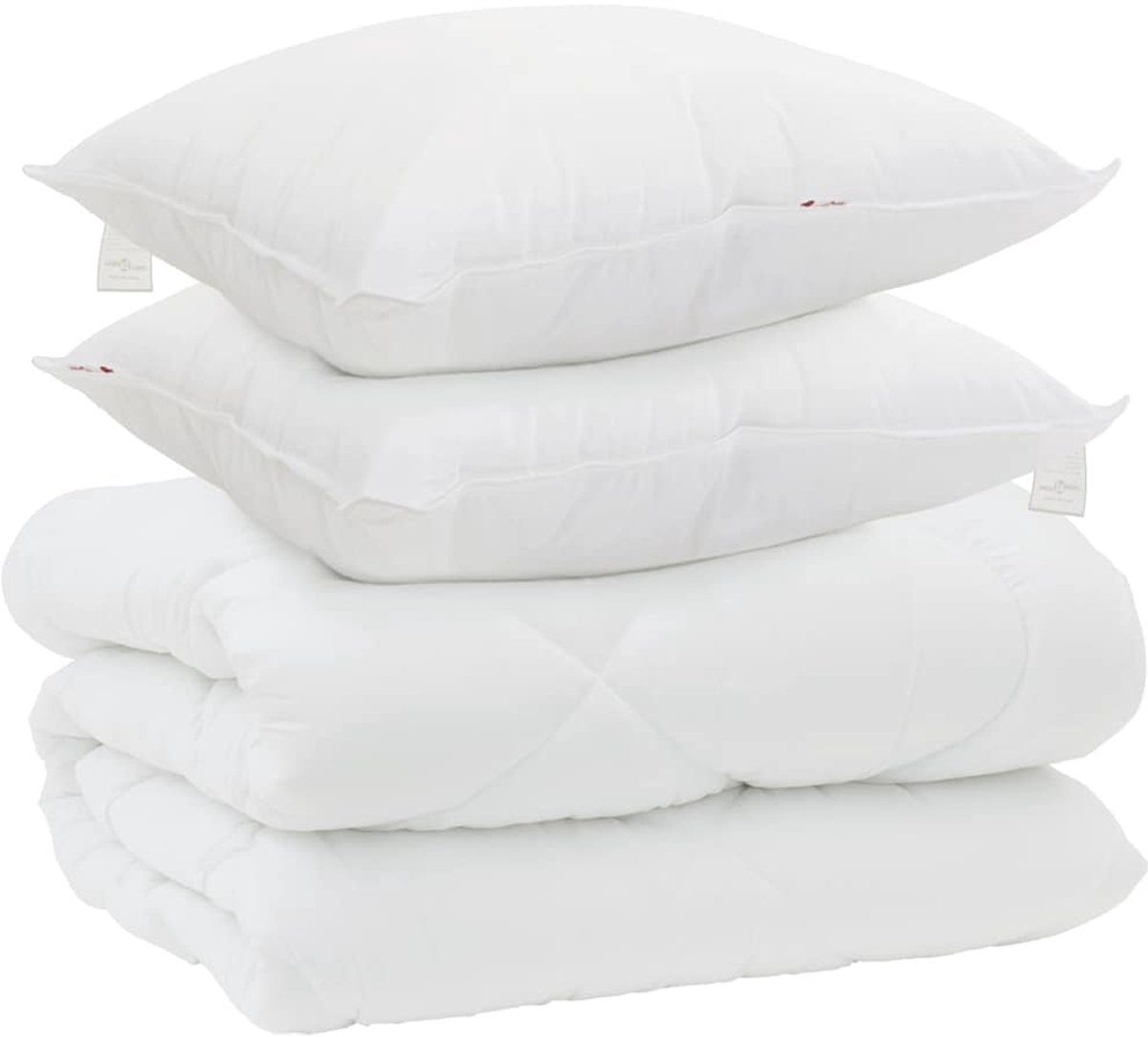Winter Dekbed met kussen 3 st | Beddengoed Wit Microvezel