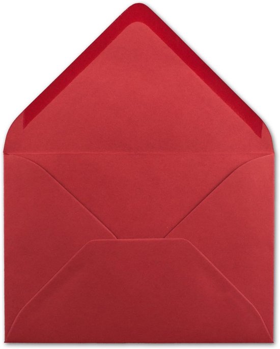 COLOURS 4 YOU Enveloppen, DIN C6, donkerrood, 11,4 x 16,2 cm, 120 g/m²