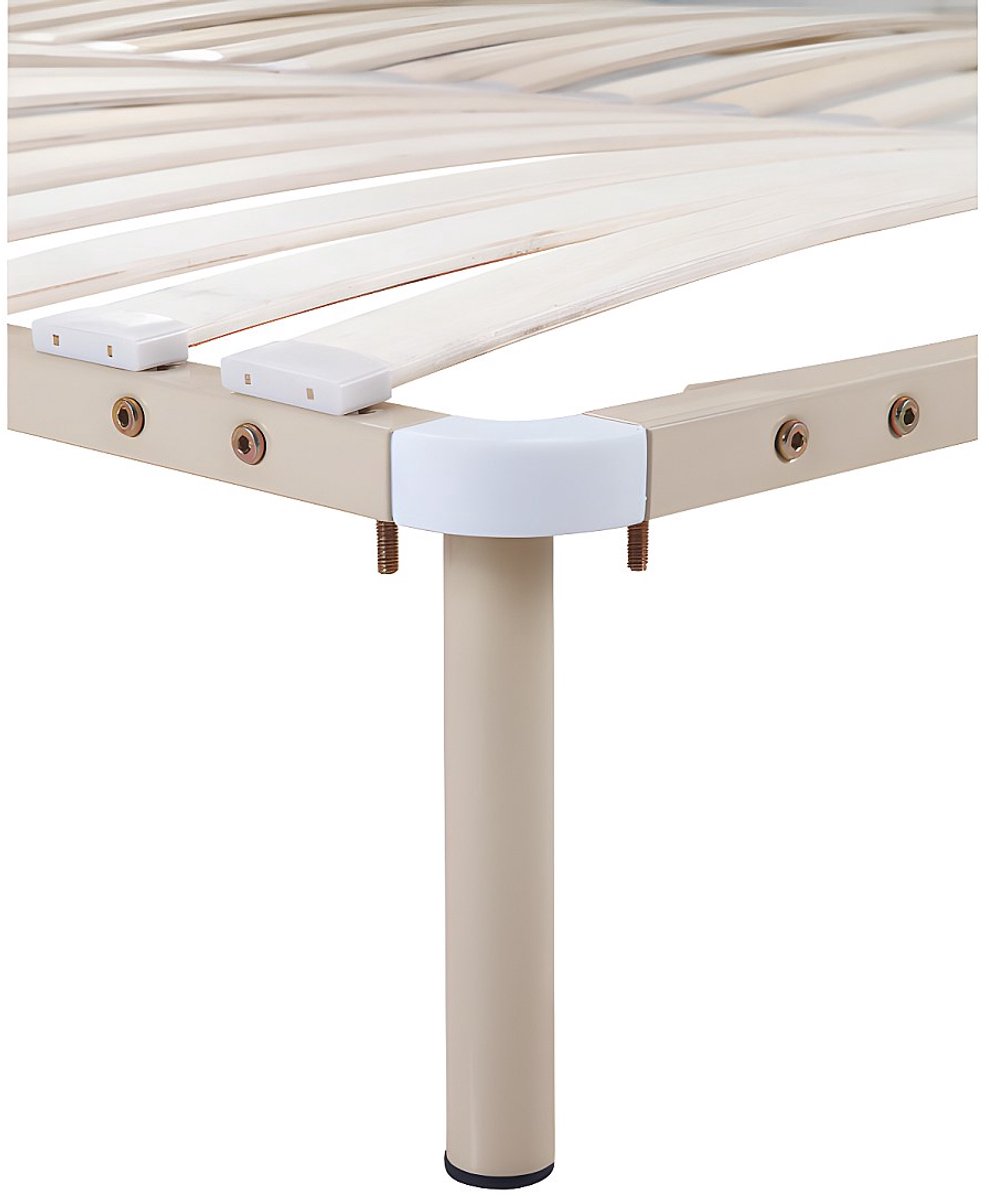 Vente-unique Lattenbodem - Zelf te monteren 140 x 190 cm - 2 x 19 latten - Met poten - Beige - KALISTA van YSMÉE