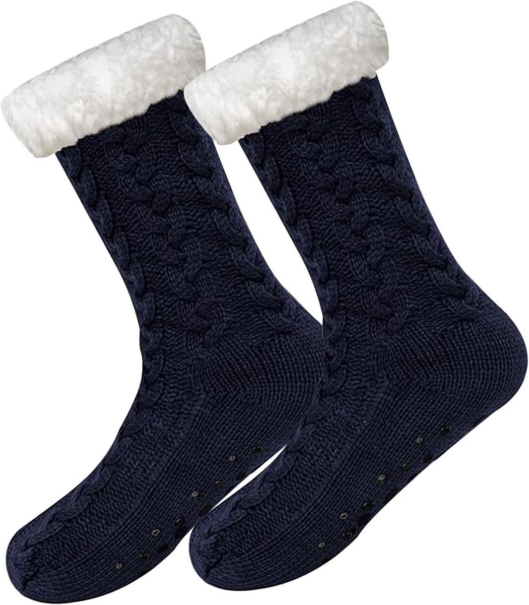 Warme Antislip Sokken voor Heren en Dames met Fleece Voering