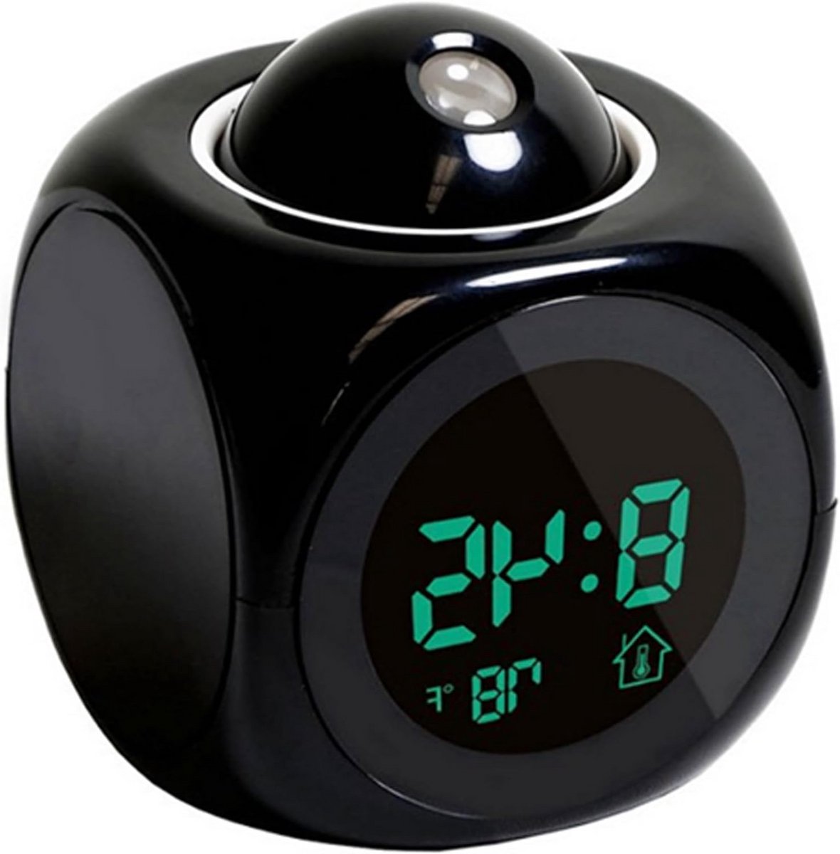 Projectie Wekker met Weerstation en Binnen/Buiten Sensor - Digitale Klok met Thermometer