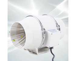 Ventilator voor Afzuiging Buisdiameter 95mm of 150mm, Krachtige en Stille Luchtverversing