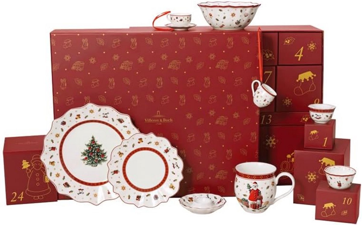 Luxe Houten Adventskalender met 24 Kerst Verrassingen en Exclusieve Items