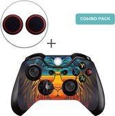Retro Leeuw Combo Pack - Xbox One Controller Skins Stickers + Thumb Grips