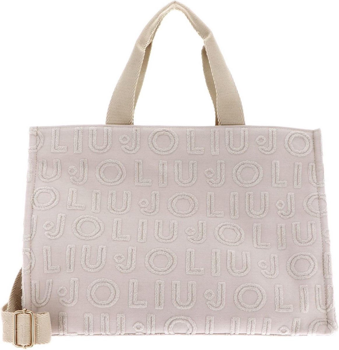 Grote Shopper Tas met Jacquard Patroon en Verstelbare Schouderband
